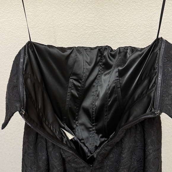 Jacquard Strapless Midi Dress BHLDN - Picture 10 of 12